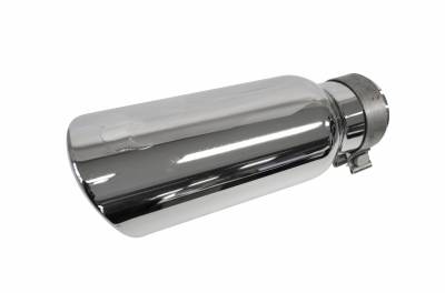 Colilla de escape para tubos de  3 1/2" Cromado