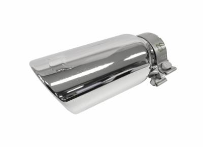 Colilla de escape para tubos de  3" Cromado