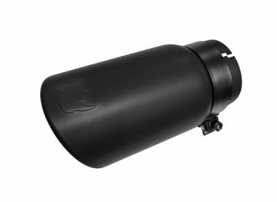 Colilla de escape para tubos de  4"  Negra
