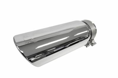 Colilla de escape para tubos de  4" Cromado
