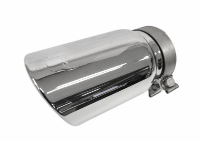Colilla de escape para tubos de  2 1/4" Cromado