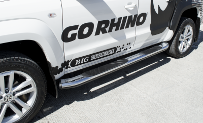 Go Rhino - 5" OE Xtreme 80" Estribos + brackets VW Amarok 10-19 Cromado - Image 2