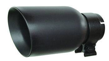 Colilla de escape para tubos de 2 1/2" Negro texturizado