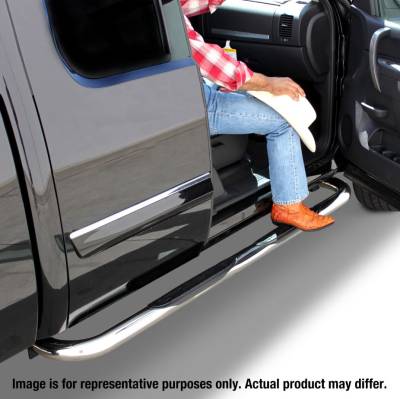 Estribos redondos 3" Inoxidable Chevrolet Silverado/GMC Sierra 1500 19-20 Crew Cab