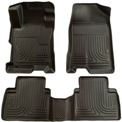 Husky FloorLiners 1ra y 2da fila negro Honda Civic 06-11