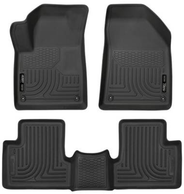 Husky FloorLiners 1ra y 2da fila negro Jeep Cherokee 15-20