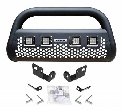 RC2 LR4 Defensa + Brackets+Luces Chevrolet Silverado 1500 19-23 Negro Texturizado