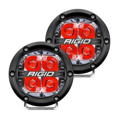 Rigid Industries - Faro Redondo Rigid 360 Series 4" Spot / Rojo - Image 1