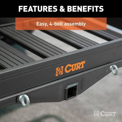 Curt Manufacturing - Canastilla de Tirón Aluminio 49"x 22" - Image 4