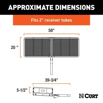Curt Manufacturing - Canastilla de Tirón Acero 60"x 20" (Plegable) - Image 3