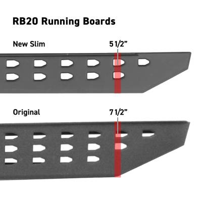 Go Rhino - Estribos RB 20 Slim 80" Ngo Text para NP300 16-24 Dob Cab - Image 6