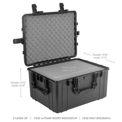 Go Rhino - Hard Case Extra Grande 25" con Kit de Esponja - Image 5