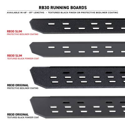 Go Rhino - Estribos RB30  87" Ngo Text para  F-250 / F-350 / F-450 SD 99 - 16 Sup Cab/Crew - Image 5