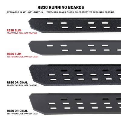 Go Rhino - Estribos RB30 Slim 80" Pol para NP300 16 - 25 Dob Cab - Image 3