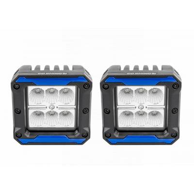 Faros Cuadrados de 3" GR  Bright Series c/Inserto de plastico 1 par Spot