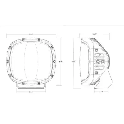 Rigid Industries - Adapt XP Con Amber PRO Lens (Par) - Image 3