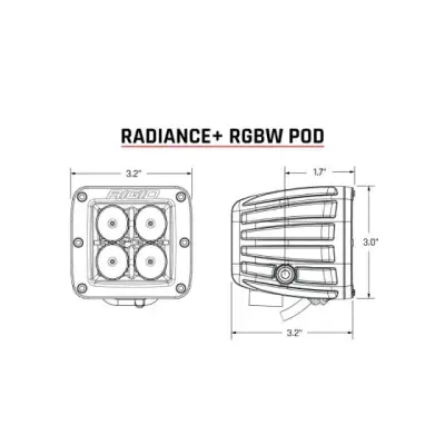 Rigid Industries - Radiance Plus Pod RGBW Par - Image 5