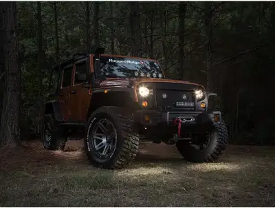 Rugged Ridge - Rock Light Kit (4 luces con switch y arnes) Rugged Ridge para Wrangler JK 07-18 / Wrangler JL / Gladiator 18-25 (2 y 4 puertas) - Image 2
