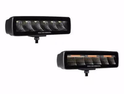 Realtruck - Barra SIXLINE 6" GR Blackout Series 2 Pares Flood - Image 1