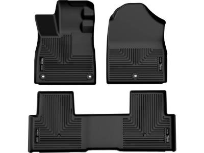 Tapetes Husky Weatherbeater 1ra y 2da Fila color Negro para Pilot 23 - 25