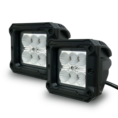 Realtruck - Luces Led CUBEIT de 3" RT Amber Series c / Inserto de plastico (1 Par) - Image 1